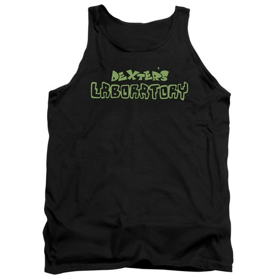 Dexter's Laboratory Dexter's Logo Adult Tank Top Black