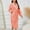 Orange, variant on Hauaitttt Women Coral Velvet Mid Length Nightgown Color Contrast Home Bathrobe Coat Tie Women Womens Robes Full Length Womens Robes with Zipper Size 4x Long Hooded Robes for Women Zipper Women s