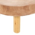 thumbnail image 3 of MERRYHAPY 1Pcs Wood Color Flowerpot Display Base Small Decorative Stool 6.5x6.5x3.5in, 3 of 8