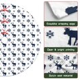 thumbnail image 6 of 36 Inch Christmas Tree Skirt – Velvet Plush Tree Mat, Soft Thickened Polyester with Red Ties, Single-Sided Printing, Available in 30in/36in/48in, Perfect for Holiday Xmas Tree Decoration, 6 of 7