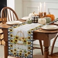 thumbnail image 3 of Thanksgiving Pumpkins Table Runner, Autumn Thanksgiving Kitchen Dining Table Decoration for Home Party Decor 13x108 Inches, 3 of 9