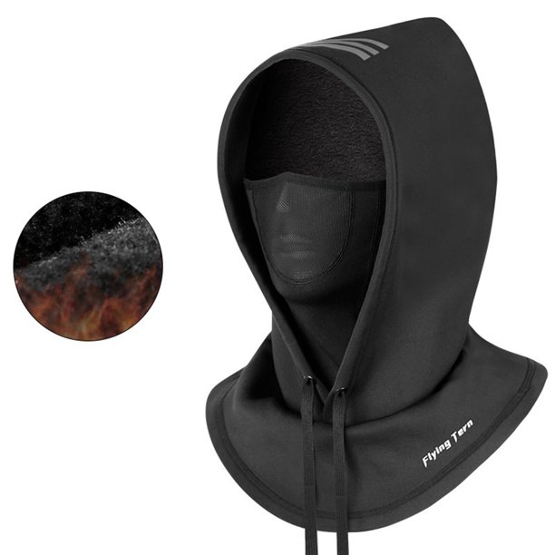 Ciclismo Máscaras de Cara Completa Protección Guardia de Cuello a Prueba de Viento a Prueba de Viento Invierno Durable Cálido Transpirable Impermeable negro 1 con red Macarena Cubierta de cara completa