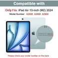 thumbnail image 3 of Protector de pantalla con lente de cámara para iPad Air 13 2024, color gris, 3 of 8