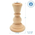 thumbnail image 2 of Classic Wooden Candlesticks 4 inches with 7/8 inch Hole, 50 Unfinished Small Wooden Candle Holders to Craft, Paint or Decorate, by Woodpeckers, 2 of 8