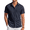 Navy Blue, variant on COOFANDY Men's Short Sleeve Wrinkle Free Dress Shirts Lightweight Stretch Shirts