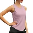 thumbnail image 3 of Nfurl Women's Workout Yoga Tank Tops Breathable Mesh Moisture Wicking Shirts Athletic Quick Dry T-Shirt Loose Crewneck Sleeveless Tees Comfort Solid Color Tank Top, 3 of 6