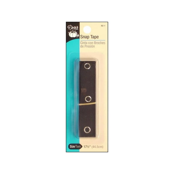 Dritz Snap Tape 18" Pkg Black