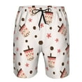 thumbnail image 4 of Naloa Boba Milk Tea Men's Beach Shorts, Surfing shorts, Swim trunks, Quick Dry Swim Trunks for Surfing Beach Fun - XX-Large, 4 of 9