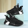 thumbnail image 5 of CAUYDY Kids Sneakers for Girls Boys – Lightweight Mesh Athletic Shoes with Hook & Loop Closure, Non-Slip Sole, Breathable Running & Walking Shoes for Little Kid, Big Kid(L101-White,12), 5 of 9