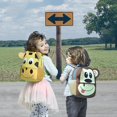 thumbnail image 3 of （Jirafa）Mochila para niños pequeños con arnés Mochila para niños con dibujos animados en 3D Mochila escolar para bebés Mochila para niños y niñas Mochila preescolar para niños de 2 a 6 años, 3 of 5