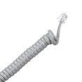 thumbnail image 3 of Uxcell Telephone Handset Cord RJ9 Plug 4P4C Coiled Landline Phone Handset Cable for Home or Office Grey 22.97 ft, 3 of 5