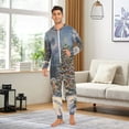 thumbnail image 4 of Christmas Trees Adult Onesie Pajamas Slim Fit Christmas One Piece Suit Pjs for Women and Men Hooded Zipper, 4 of 7