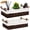 Brown, variant on Tripumer 2Pack Handled Wicker Storage Basket (Beige),Stackable Woven Organizer for Bathroom, Living Room, Office, Kitchen