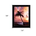 thumbnail image 5 of Palm Tree Sunset Black Framed Print Wall Art, 5 of 11
