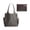 Gray, variant on Foldable Tote Bag Large Capacity Waterproof Reusable Portable Storage Bag
