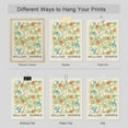 thumbnail image 4 of PixonSign Frameless Posters William Morris Abstract Floral Patterns Prints, Set of 4 Country Farmhouse Vintage Flower Wall Décor, Adhesive Canvas Wall Art, Modern Home Artwork - 12"x16", 4 of 5