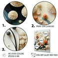 thumbnail image 3 of Designart "Expressing Deep Marine Beauty In White And Peach Tones" Coastal Coral Under Water Floater Framed Wall Art Living Room, 3 of 5