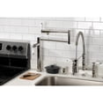thumbnail image 2 of Kingston Brass KS4706PL Metropolitan Deck Mount Pot Filler Faucet, Polished Nickel, 2 of 7