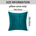 thumbnail image 6 of REGALWOVEN Luxury 3D Diamond Velvet Throw Pillow Covers Pack of 2 Geometric Soft Decorative Cushion Case for Sofa Bed Living Room Dark Green 18" x 18", 6 of 6