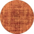 thumbnail image 1 of Ahgly Company Indoor Round Oriental Orange Industrial Area Rugs, 7' Round, 1 of 4