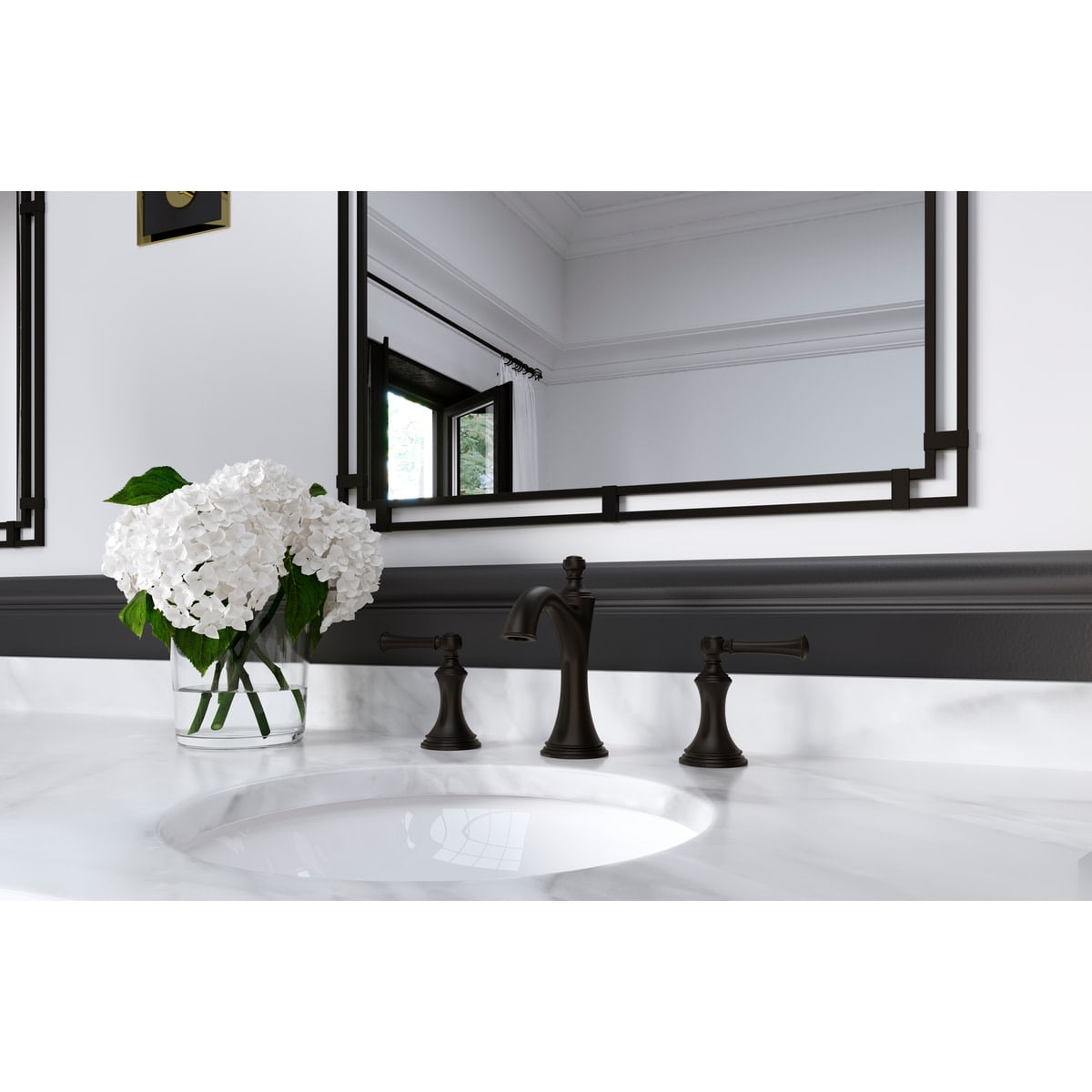 Pfister LG49-TB0C Tisbury 8" Widespread Bathroom Faucet, Polished Chrome