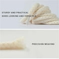 thumbnail image 4 of Thick Rope Shoe Laces for Air Force 1, Dont Punch DIY Chunky Jumbo Shoelaces for Dunk,Air Jordan,AF1 Sneakers, White, 4 of 7