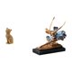 thumbnail image 1 of Estatua de gato, figura de escritorio, escultura de bailarina de ballet, adorno de resina, arte moderno, artesanía única en resina, ideal para sala de, 1 of 8