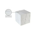 thumbnail image 2 of Meridian Furniture Bolzano White Marble End Table, 2 of 10