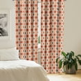 thumbnail image 3 of Ambesonne Tribal Window Curtains, Aztec Folk Native Motif, Each 28" W x 95" L, Teal Cream Red, 3 of 5