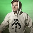 thumbnail image 3 of Star Wars The Mandalorian Mythosaur Logo Pull Over Hoodie-Large, 3 of 3