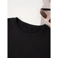 thumbnail image 4 of Home Relaxation] Women's Casual Cotton T-Shirt | Round Neck | Vibrant Letter & Floral Print with Butterflies | Glossy Finish | All-Season Comfort Fit | Machine Washable | Multi-Color Graphic Tee for, 4 of 6