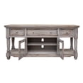 thumbnail image 3 of 70 Inch TV Media Entertainment Center, Mango Wood, 3 Drawers, 2 Door, White, 3 of 4