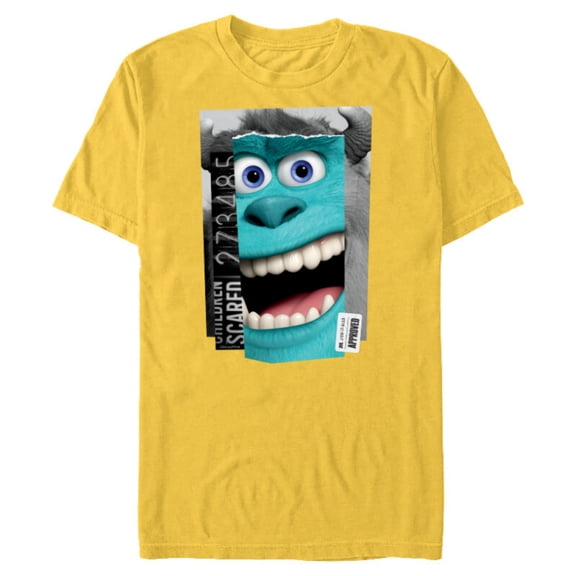 Disney and Pixar’s Monsters, Inc. Sulley Top Scarer - Short Sleeve Blended T-Shirt for Adults - Customized-Yellow