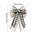 thumbnail image 3 of Noothes 10-Inch Christmas Wreath Bow Fall Plaid Burlap Bow for Thanksgiving Door Wreath and Tree Crafts, 3 of 4