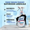 thumbnail image 2 of Lysol Power Limescale Remover Bathroom Cleaner Spray, Hard Water Stain Remover, Disinfecting Multipurpose Cleaner, 0% Bleach, Atlantic Fresh Scent, 32 fl oz, 2 of 8