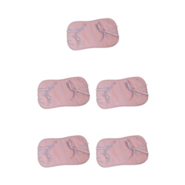Youkk Pack de Compresses Thérapeutiques à l'Huile de Ricin Sac d'Huile de Ricin Confortable Enveloppe Rose 45 x 25cm 5Ensemble