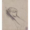 thumbnail image 3 of Narcisse-Virgile Diaz de La Peña 12x14 Black Modern Framed Museum Art Print Titled - Closed Left Handpie, 3 of 5