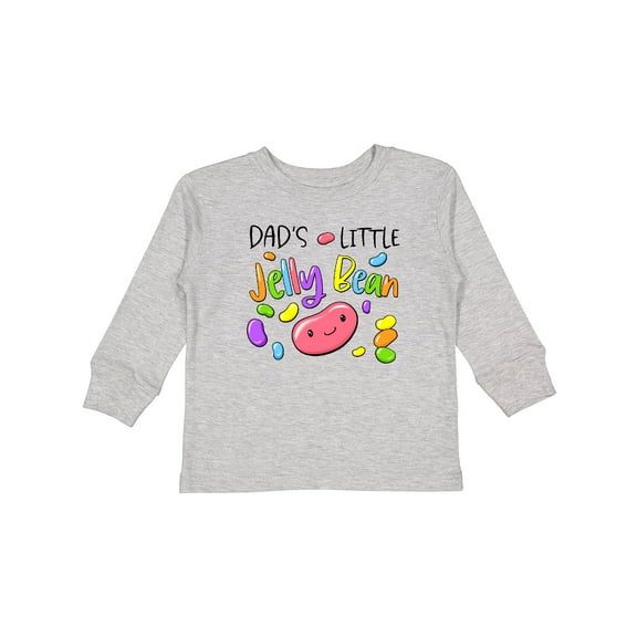 Inktastic Dads' Little Jellybean Cute Easter Candy Boys or Girls Long Sleeve Toddler T-Shirt