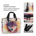thumbnail image 4 of Laptop Bag Laptop Briefcase 15.7 x 3 x 11.8 Inches Laptop Bag Briefcases Laptop Storage Travel Laptop Bag Work Laptop Bag Color Watercolor Wolf, 4 of 8