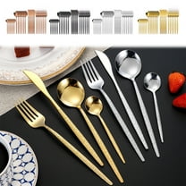 Clearance Today Sales!Stainless Steel Knife Fork And Spoon Cutlery 30 Piece Steak Knife Fork And Spoon Set Overstock Items