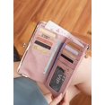 thumbnail image 5 of Solid Color Multi Functional Long Wallet, Vintage Clutch Coin Purse, Women's Card Holder Zipper Wallet (QB332-Purple), 5 of 7