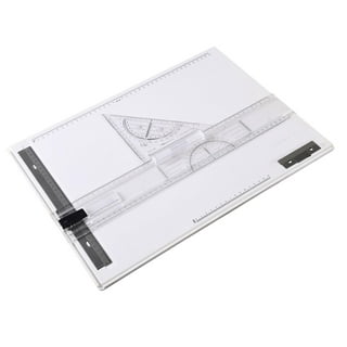Blick Portable Tabletop Drafting Board with Parallel Ruler Straight Edge -  31'' x 42