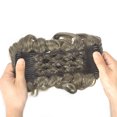 thumbnail image 3 of SHCKE Short Messy Curly Dish Hair Bun Extensions Scrunchie Easy Stretch Hair Combs Clip in Ponytail Extension Chignon Tray Ponytail Hairpieces for Women, 3 of 3
