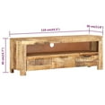 thumbnail image 2 of vidaXL TV Stand 43.3"x11.8"x15.7" Rough Mango Wood, 2 of 11