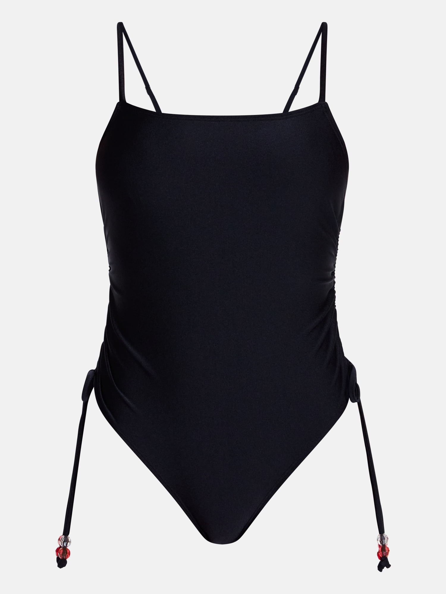 No Boundaries Cinched Cheeky One Piece Swimsuit, Women’s XXS-XXL
