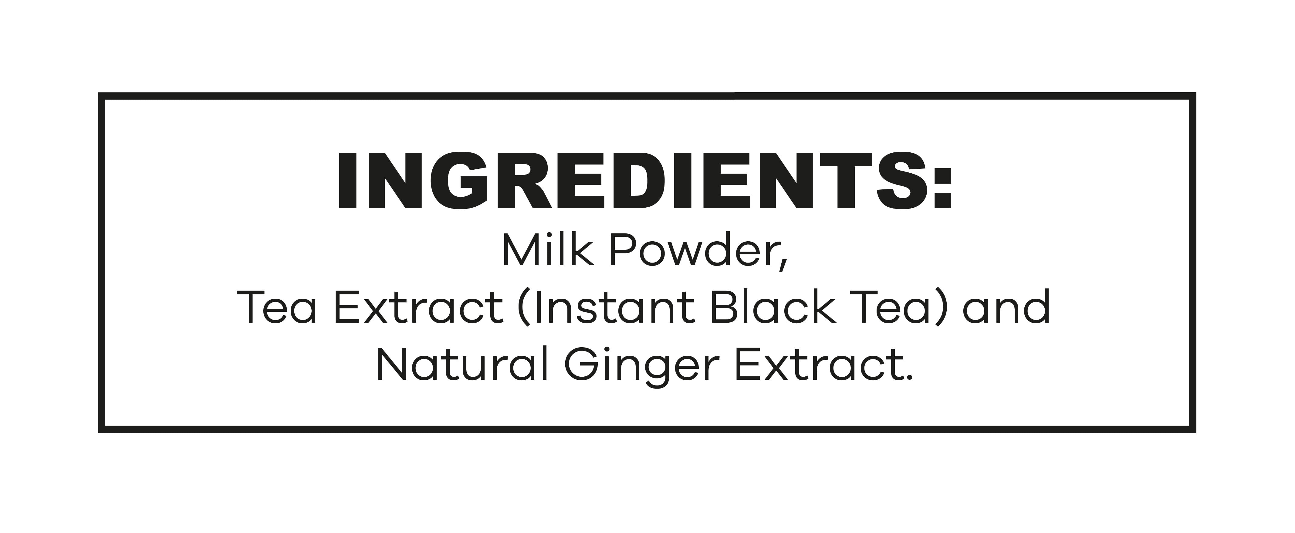 QuikTea Ginger Unsweetened Chai Tea Latte – 40 Count, Bold Ginger Flavor, Naturally Caffeine-Light, no preservatives, No Sugar Added – Just Add Hot Water