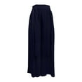 thumbnail image 4 of Pantalones palazzo anchos para mujer: pantalones elásticos y flexibles con cintura elástica para primavera/verano/otoño, 4 of 4