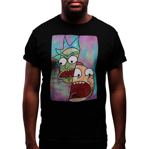 Rick and Morty Face Off Men's and Big Men's Graphic T-shirt