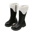 thumbnail image 3 of Splozh Toddler Winter Boots for Girls Knee High Fashion Riding Boots for Toddler/Little Kid/Big Kid Black,US 3.5, 3 of 9