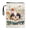 Puppy In Flowers, variant on HELLHERO Skulls and Roses Pattern 1 pc Notebook Wraps with Zipper Retro Book Cover Carrying Case with Handle for Librarian Storage & Portability